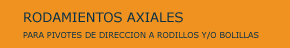 Rodamientos Axiales